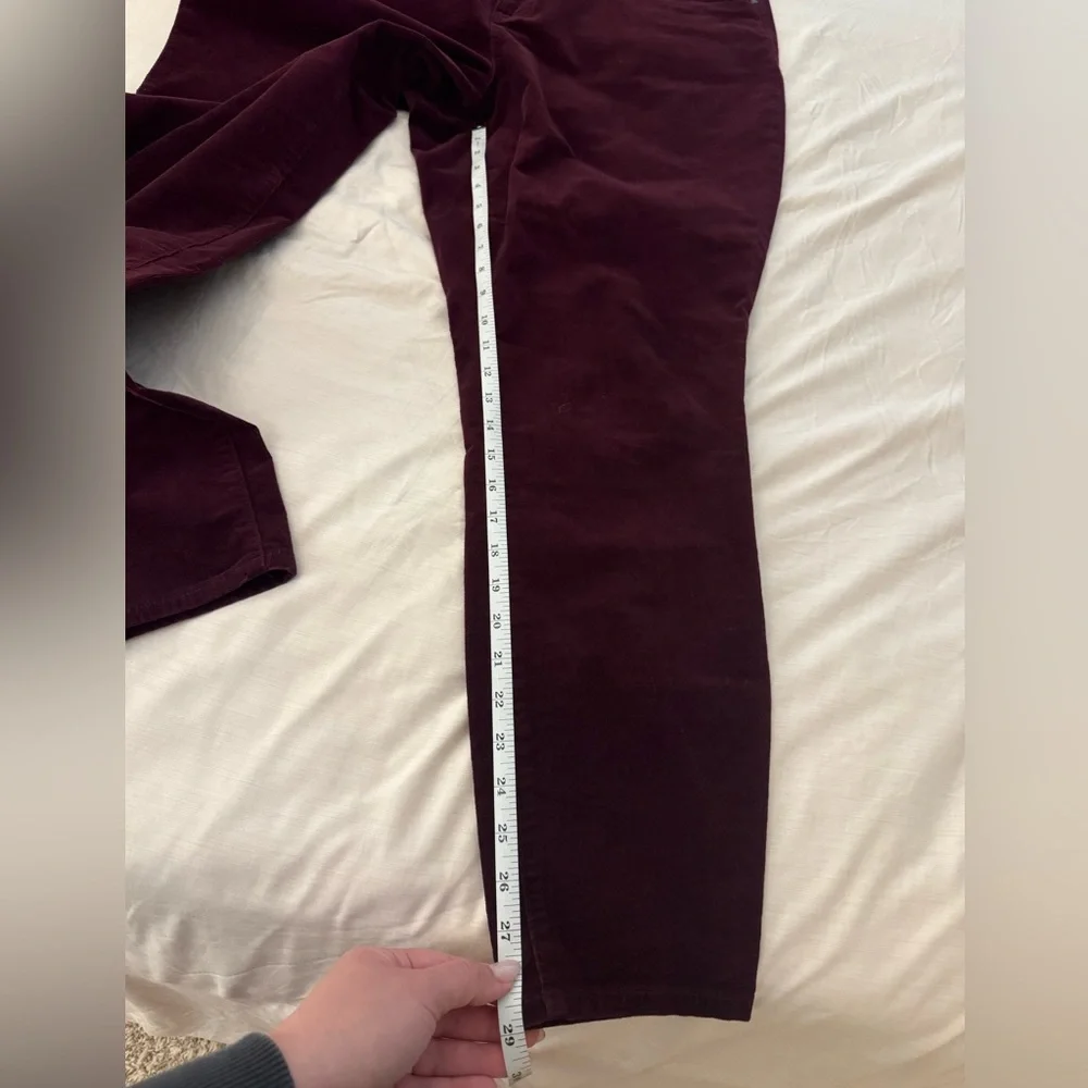 Kut from the Kloth Maroon Corduroy Skinny Jeans - Picture 8 of 9